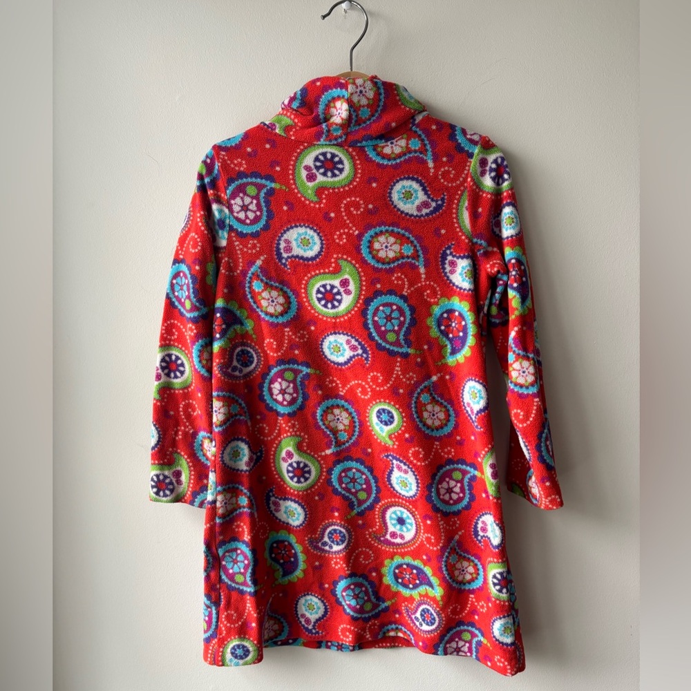 Hanna Andersson Toddler Girl's Paisley Print Mock Collar Dress Size 4